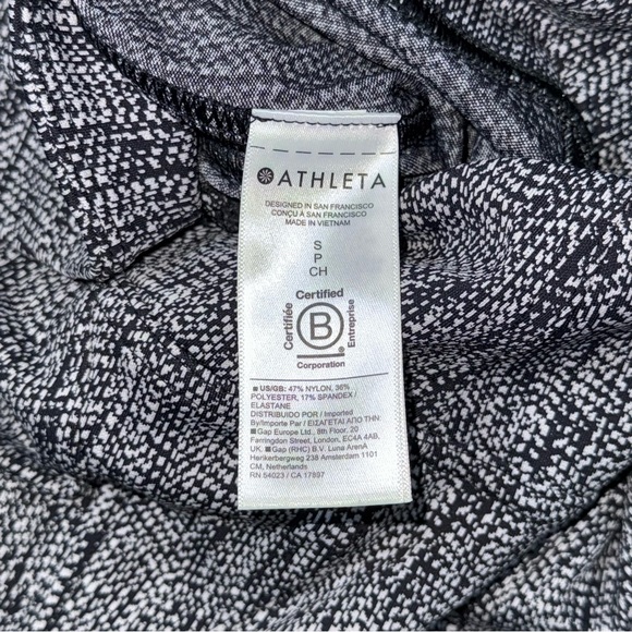 Athleta Delancey Skyline Leggings Braiden Textured Black w/ Zippers Womens Small - Picture 9 of 10